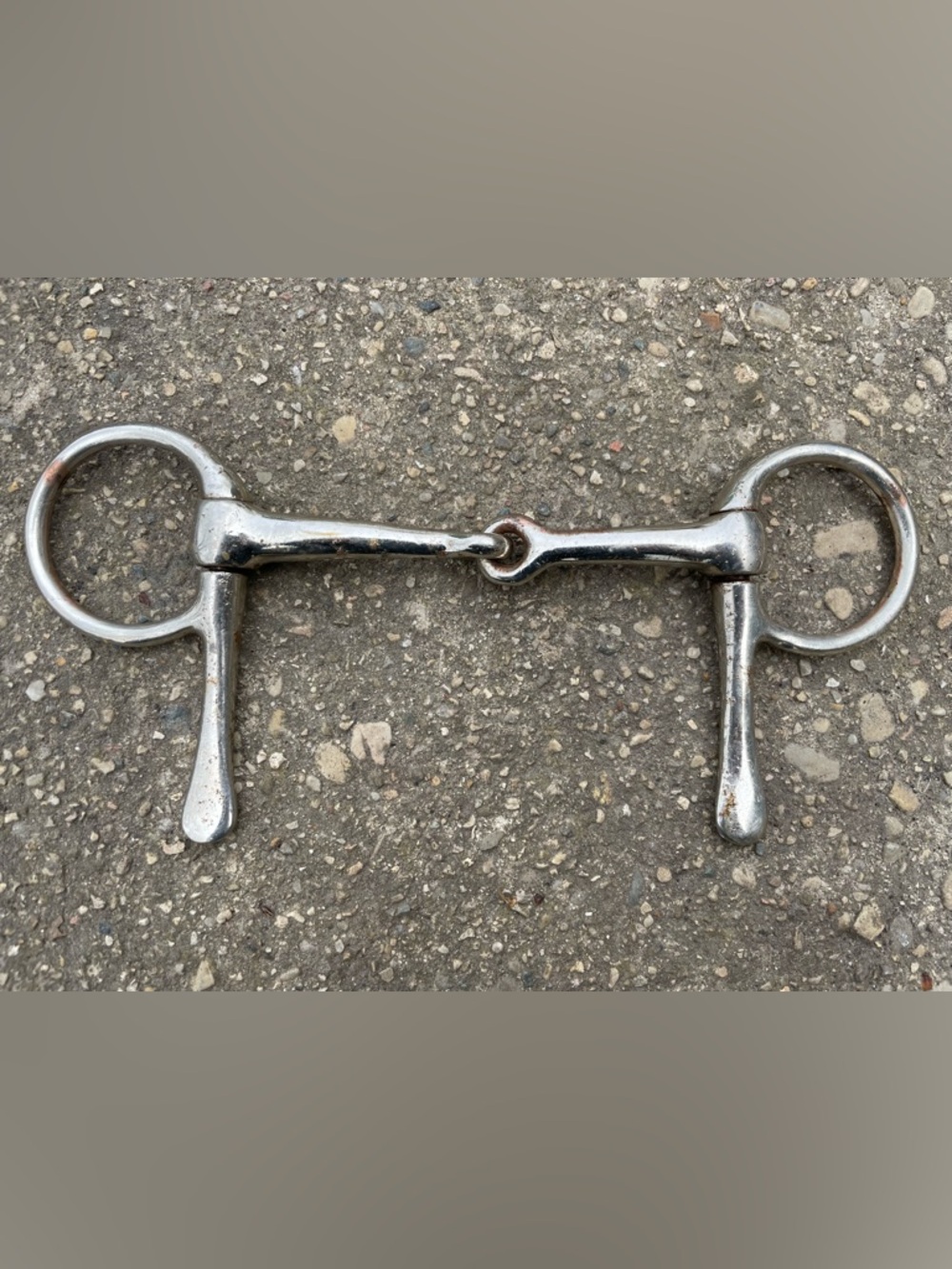 Horse bit half cheek snaffle